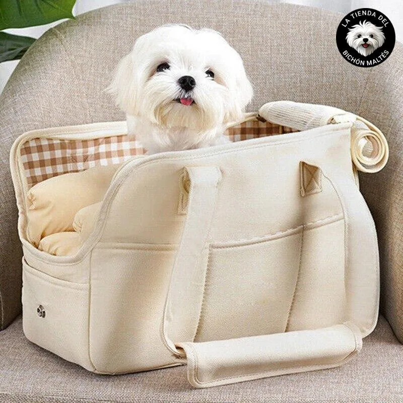 Bolsa para Perro Pequeño Beige
