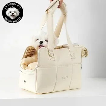 Bolsa para Perro Pequeño Beige