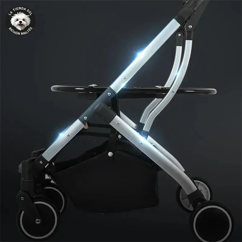 Carrito con Cesta Amarilla Extraible para Perros Pequeños - Imagen 4