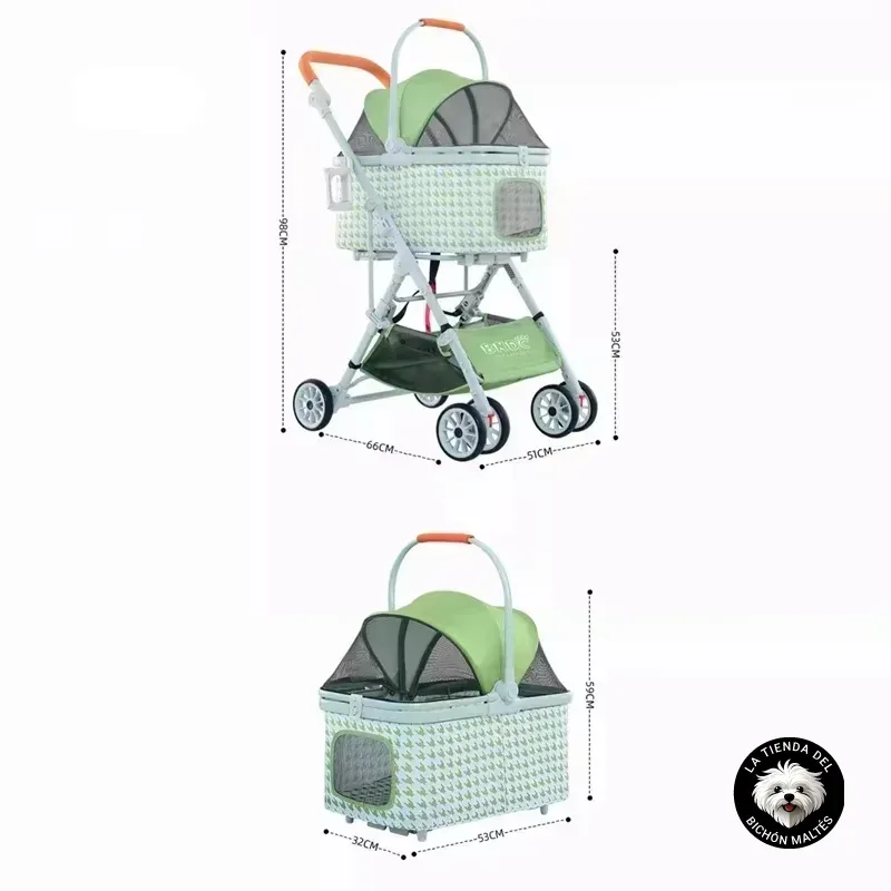 Cochecito 3 en 1 de MODA para Mascotas