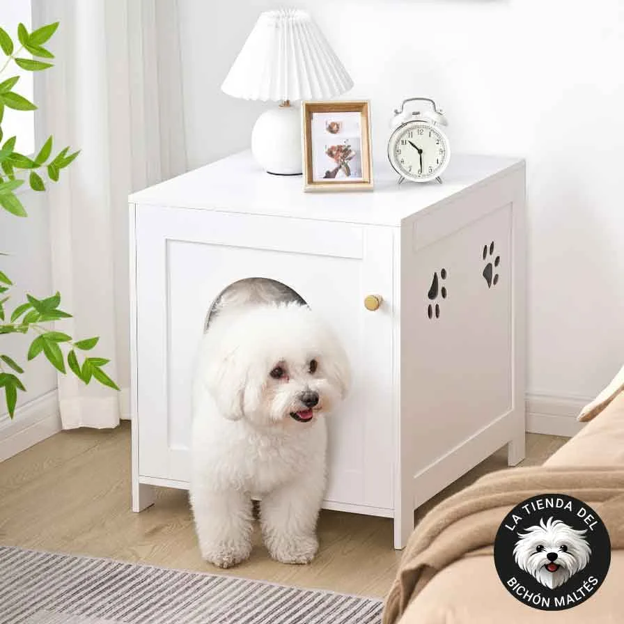 Cama Refugio Mueble de Madera para Mascotas