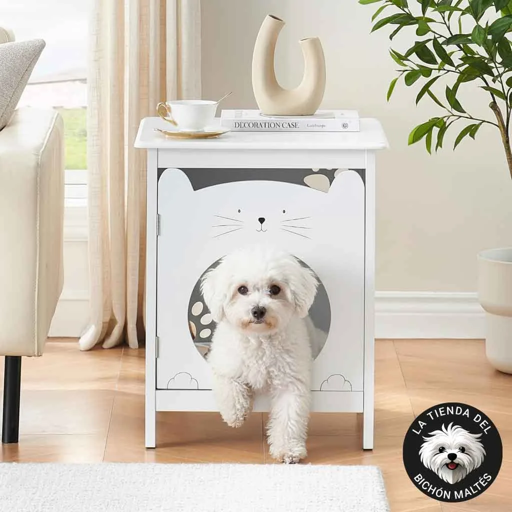 Mesita de Noche con Cama para Perros Pequeños Integrada - Varios Colores