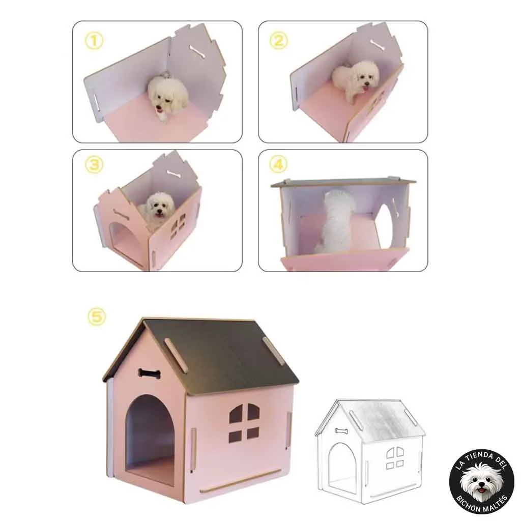 Montaje Perrera de Madera para Perros Pequeños