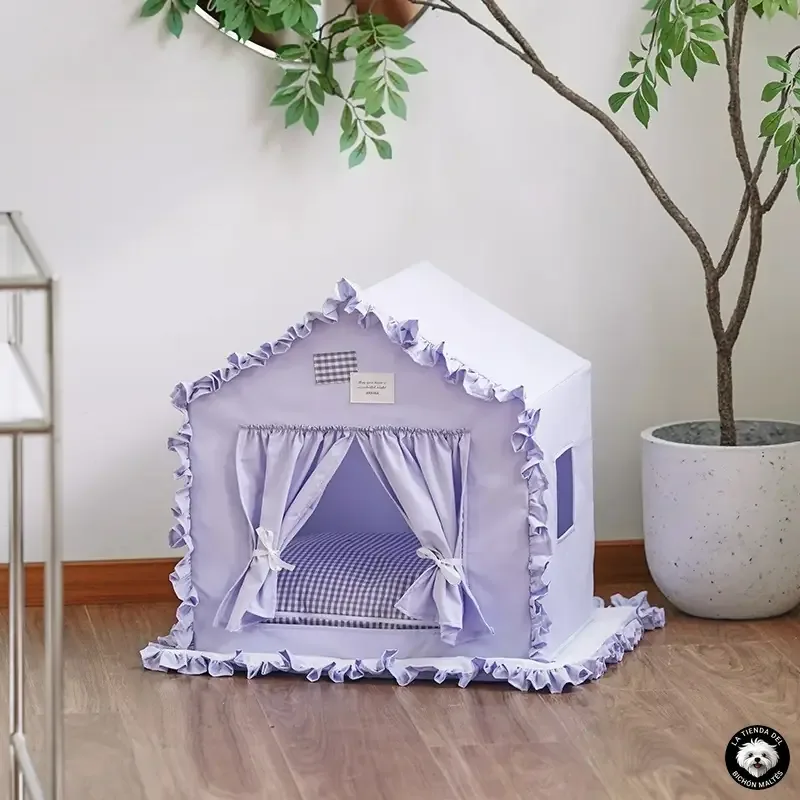 Cama Tipo Tienda Casa para Bichón Maltés – Varios Colores y Modelos - Imagen 5