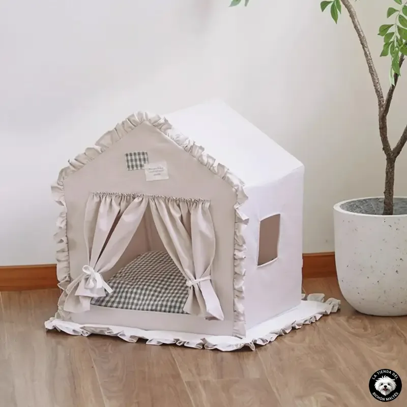 Cama Tipo Tienda Casa para Bichón Maltés – Varios Colores y Modelos - Imagen 8