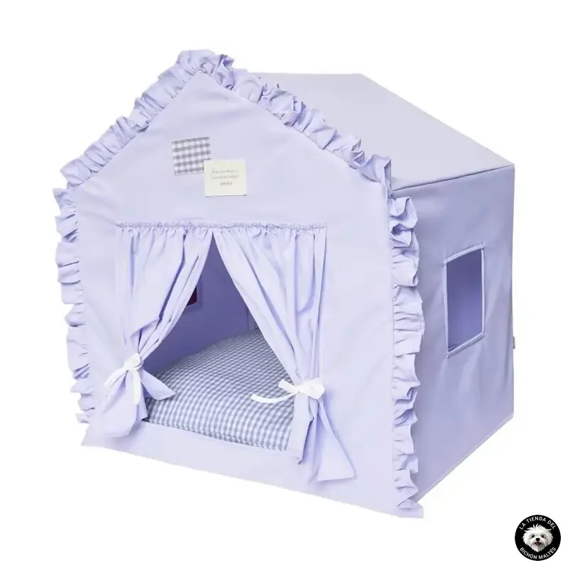Cama Tipo Tienda Casa para Bichón Maltés – Varios Colores y Modelos - Imagen 10