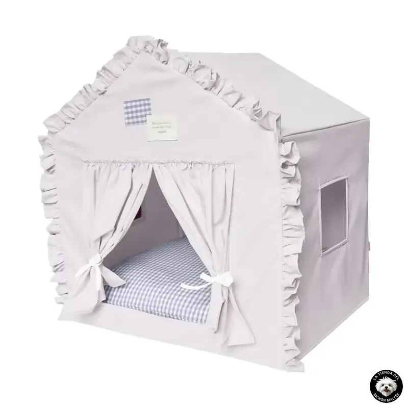 Cama Tipo Tienda Casa para Bichón Maltés – Varios Colores y Modelos - Imagen 11