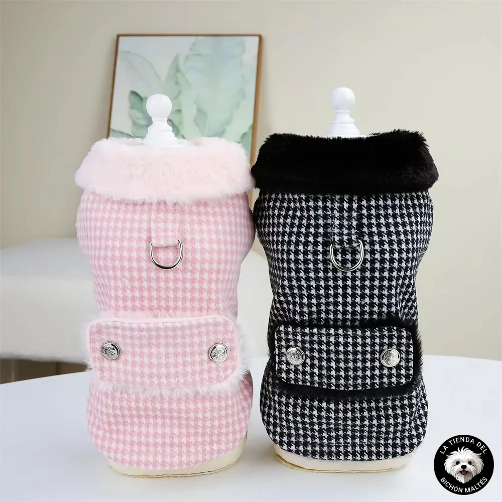 Abrigo estilo Chanel para perro pequeño - Varios Colores