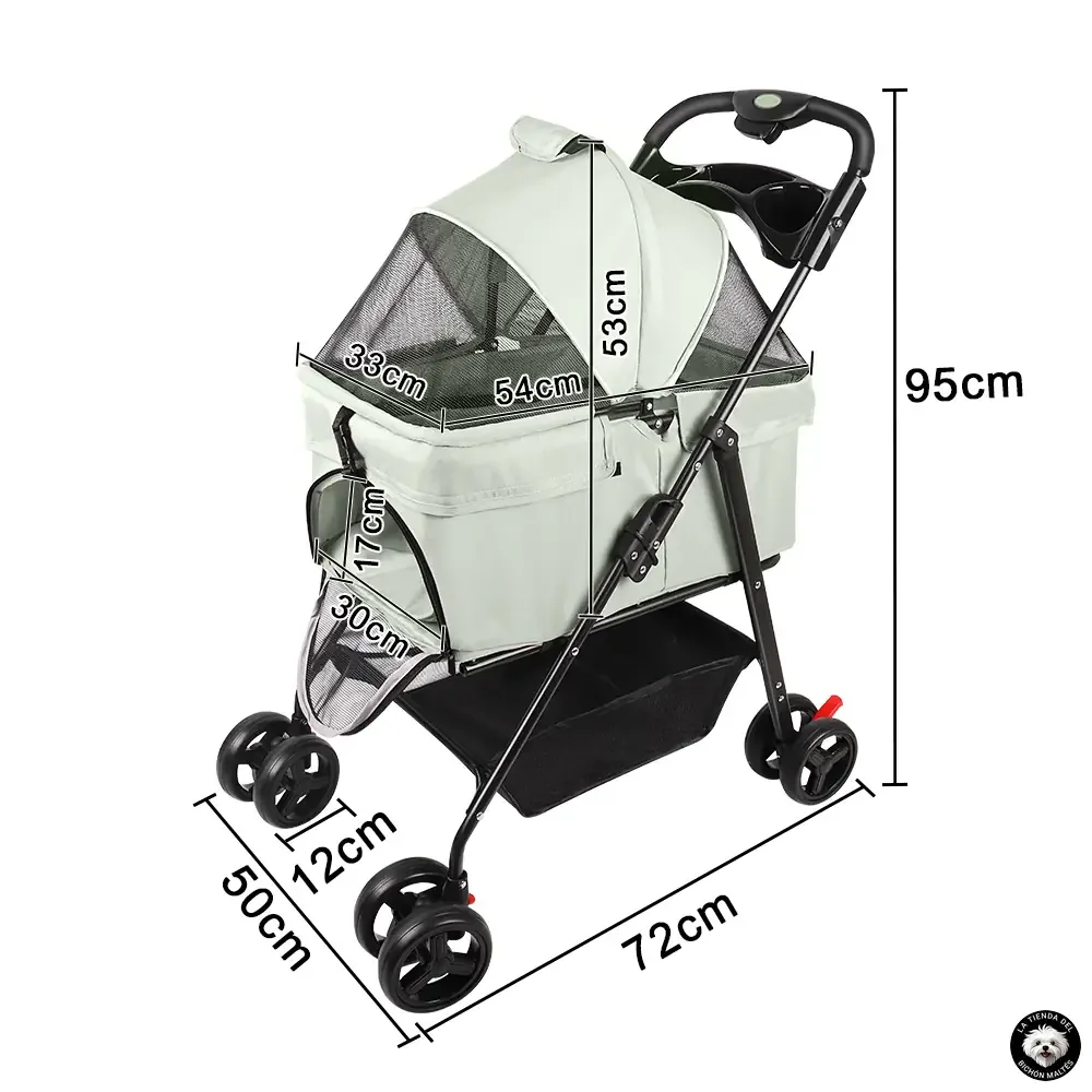 Carrito de Viaje Multifuncional para Mascotas - Varios Colores - Imagen 5