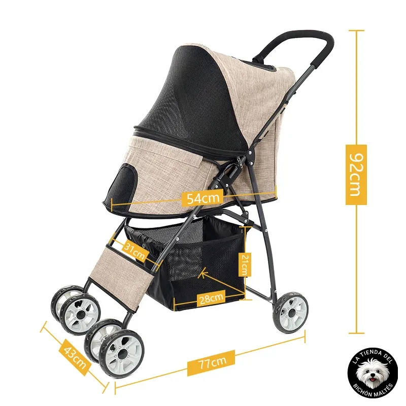 Cochecito Ultraligero para Perros Pequeños - Varios Colores - Imagen 2