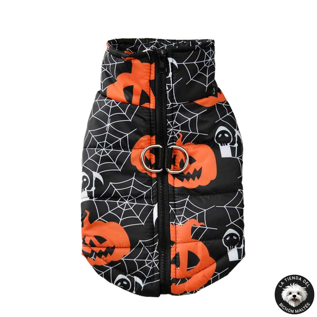 Chubasquero de Halloween para Mascotas con Arnés