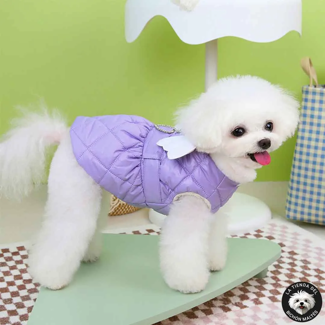 Vestido de Invierno Cálido con Alitas