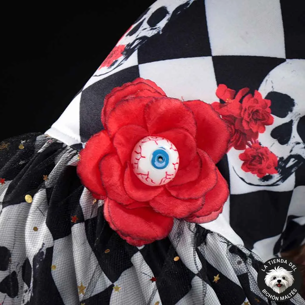 Vestido para Perrita ideal para Halloween y Día de los Muertos